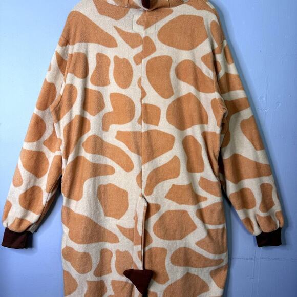 Funzies! Giraffe 1 Piece Union Suit Pajama Halloween Costume Cosplay Unisex Sz M - Picture 10 of 12